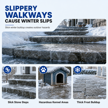 Outdoor Ice and Snow Melting Spray– pet-safe