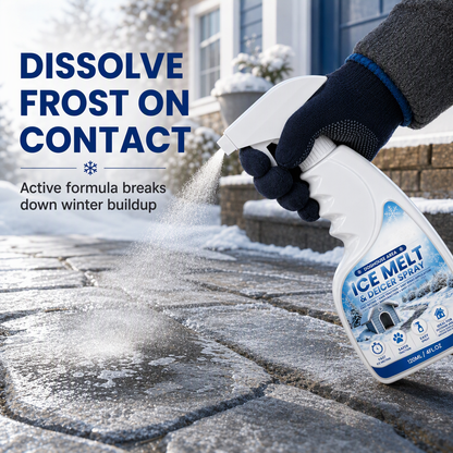 Outdoor Ice and Snow Melting Spray– pet-safe